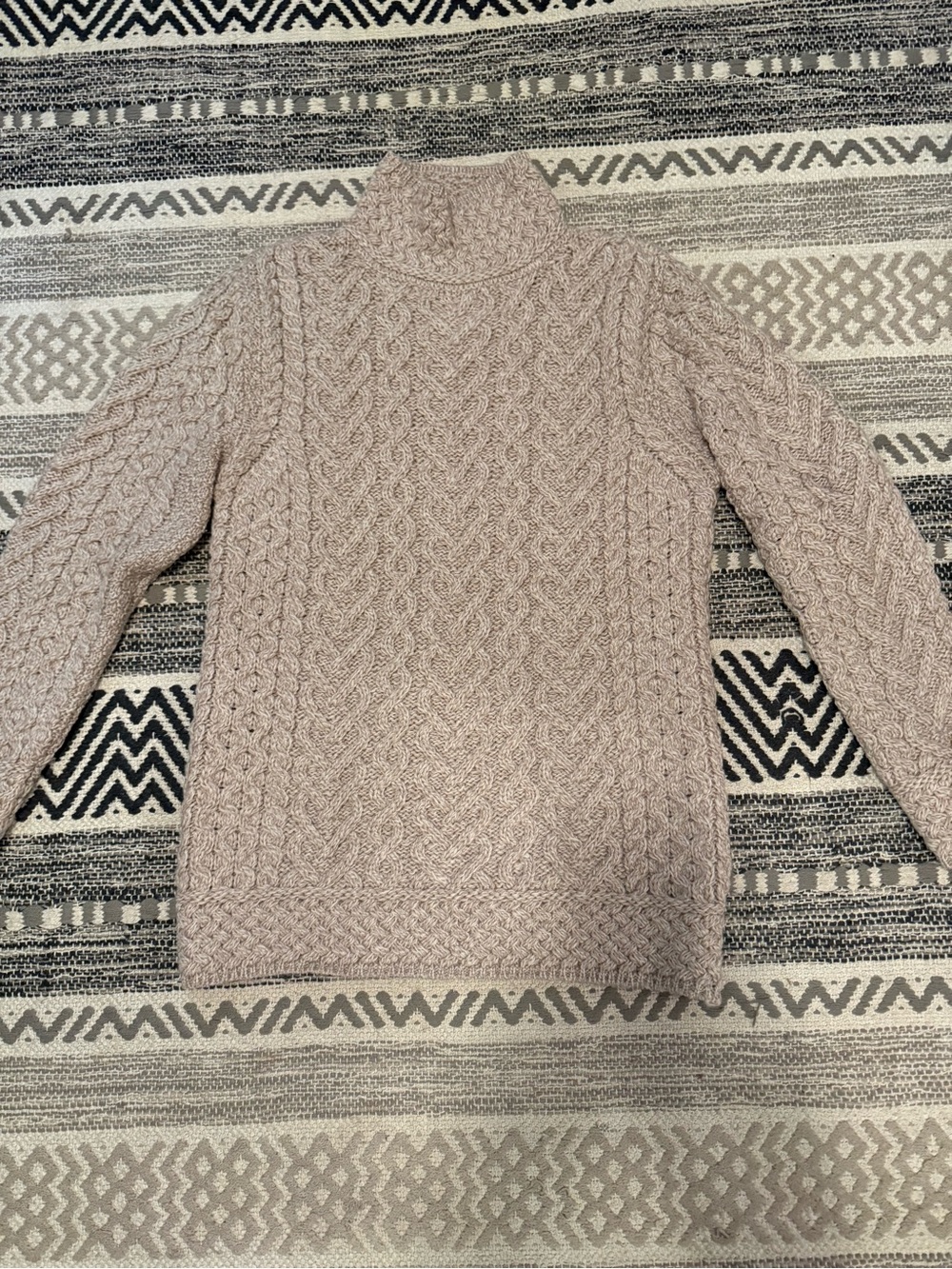 100% Merino Wool Aran Islands Sweater